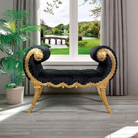 Apolline Crescent Scrolled Bench