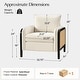 preview thumbnail 15 of 13, Abeline 32.75"W Coastal-Style Upholstered Armchair with Solid Wood Legs and Cushions Set of 2 by HULALA HOME