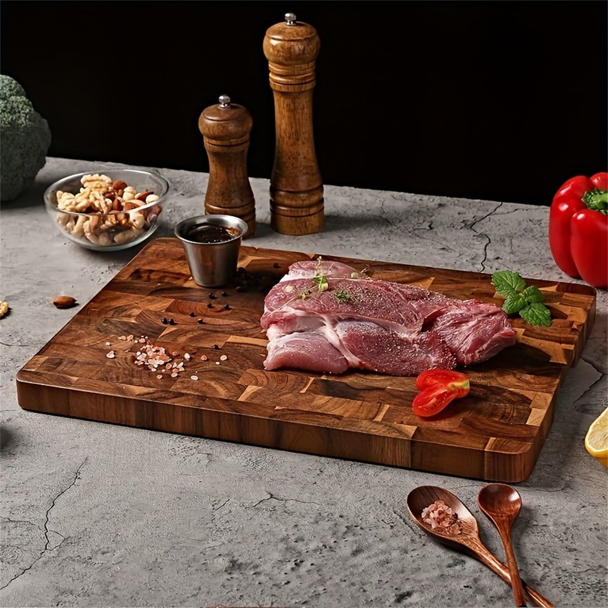 1pc Large Acacia Wood Cutting Board