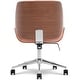 preview thumbnail 47 of 46, Elle Decor Ophelia Low-Back Task Chair in Chrome Finish