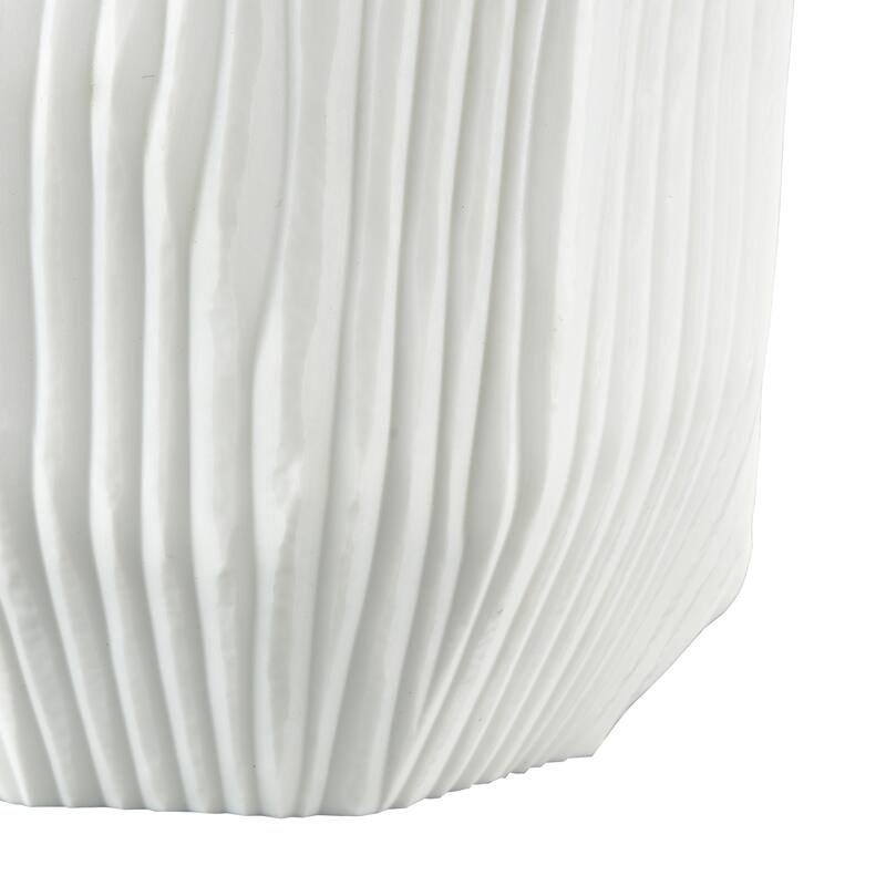 Elk Home Aggie White Finish Glass 6.25 Inch Wide Vase