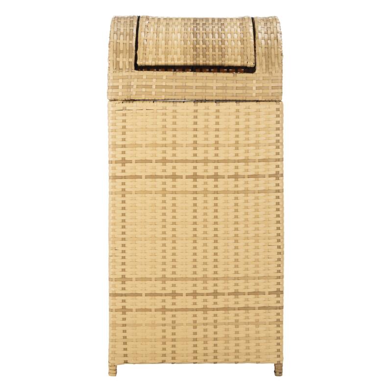 SAFAVIEH Outdoor Mazeli Trash Bin (Fully Assembled) - Natural
