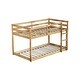 preview thumbnail 9 of 28, Solid Rubber Wooden Twin over Twin Loft Bed with Ladder