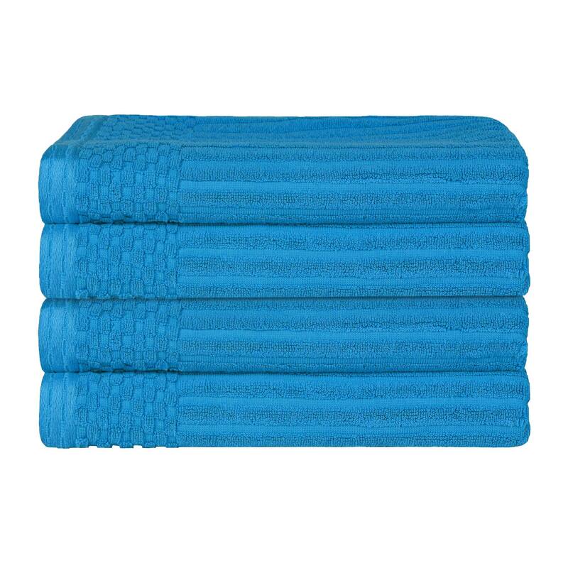 Superior Ribbed Cotton Absorbent Heavyweight Bath Towel Set