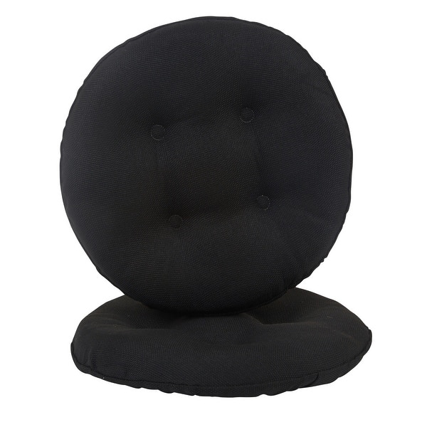 slide 2 of 13, Klear Vu Omega Tufted Barstool Cushion Set Set of 2 - Midnight