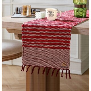 Cotton Handmade Woven Tabletop | Reversible | Machine Washable | Table ...