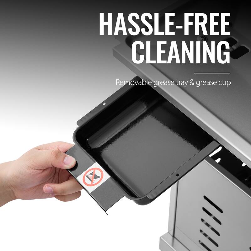 Royal Gourmet 6-Burner Gas Grill with Sear Burner and Side Burner - Blue