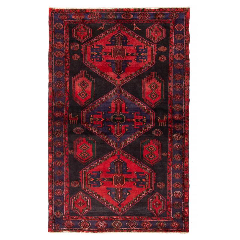ECARPETGALLERY Hand-knotted Anadol Black Wool Rug - 4'4 x 6'10 - Black - 4'4 x 6'10