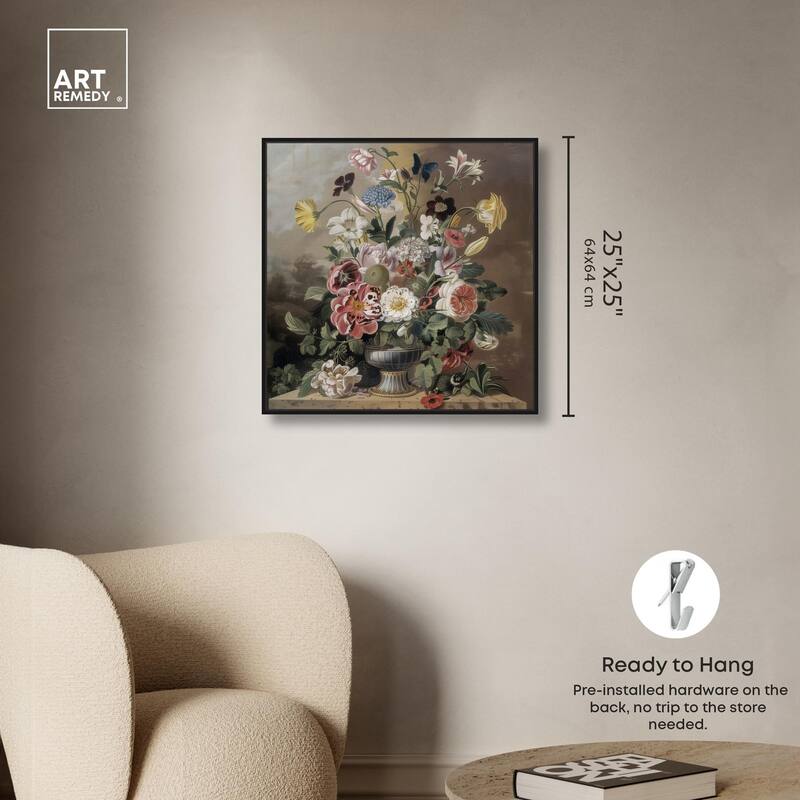 Classical Dream Vase Canvas by Art Remedy