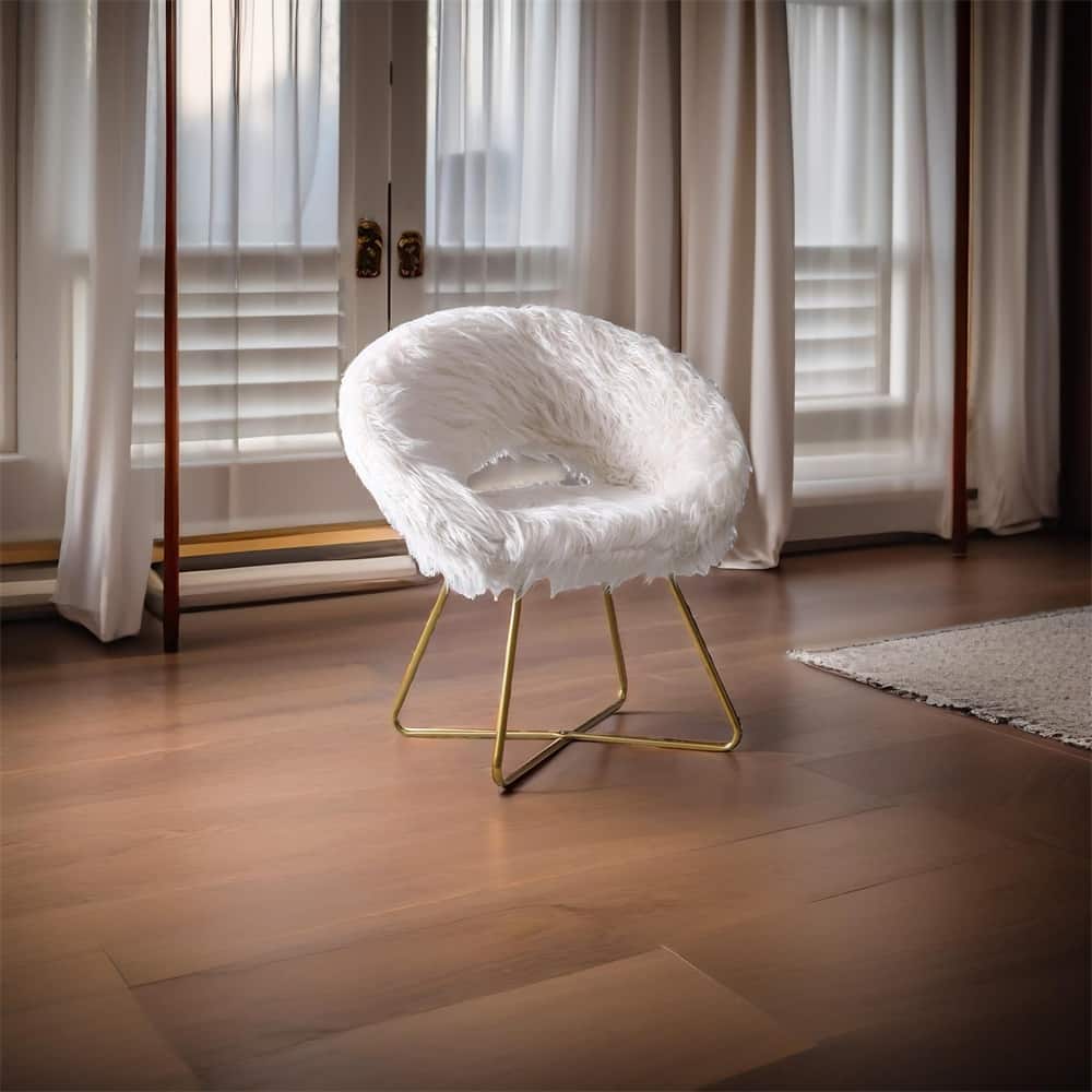 Accent Chair Upholstered with Cushioned Seat and Backrest