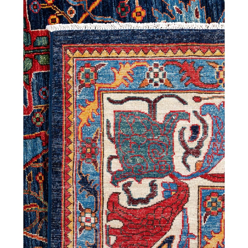 Serapi One-of-a-Kind Hand-Knotted Area Rug - Blue - 10' 0" x 13' 10"
