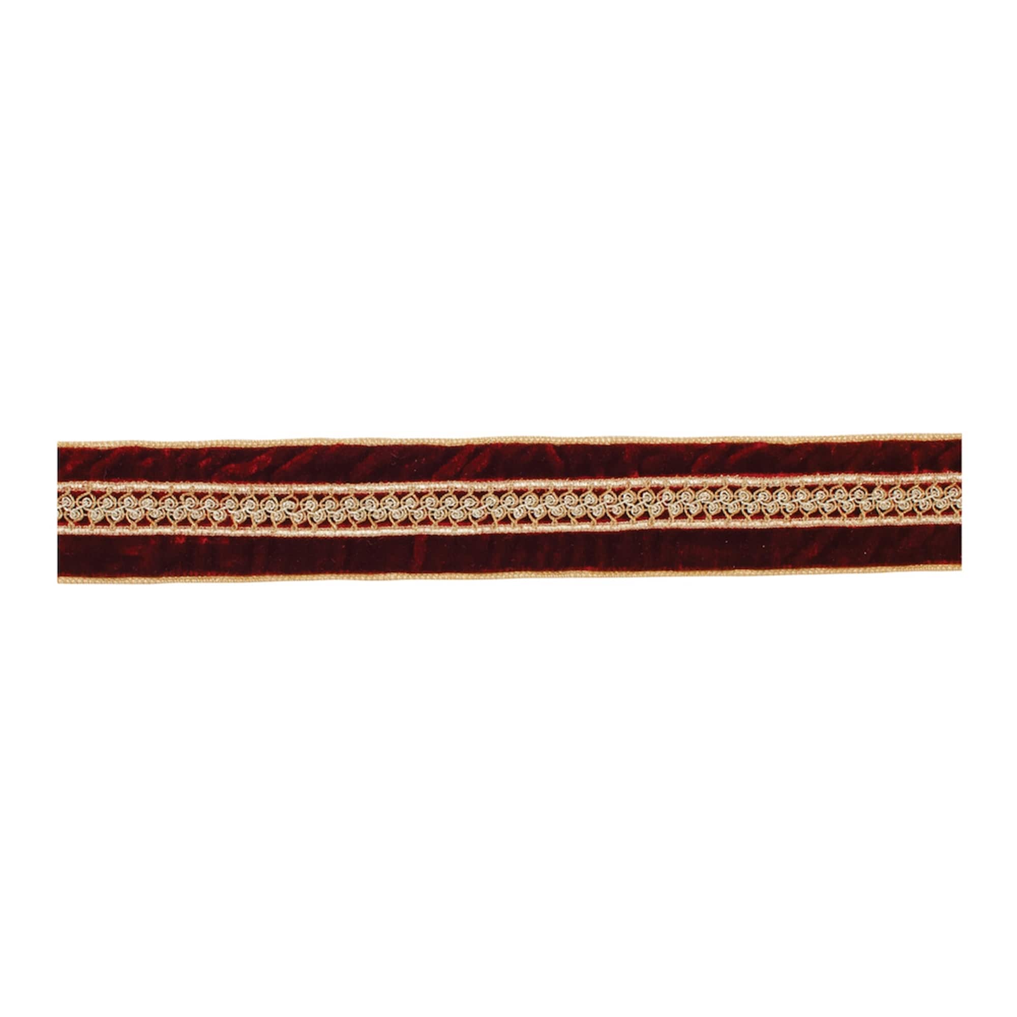 Royal Beaded Holiday Ribbon 2.5