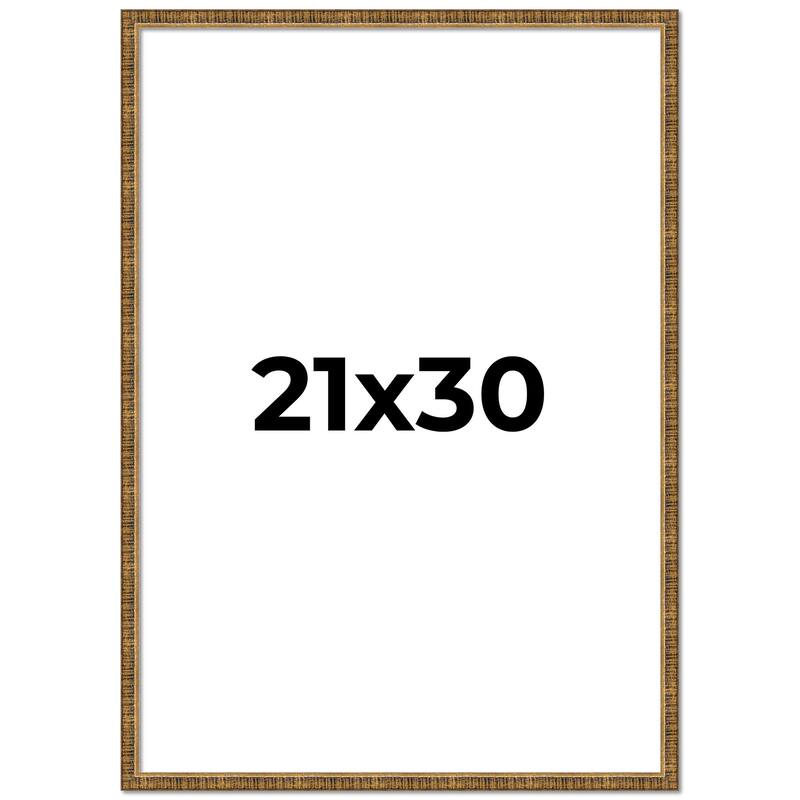 21x30 Frame Gold Kingsley Distressed Solid Wood Picture Frame Width