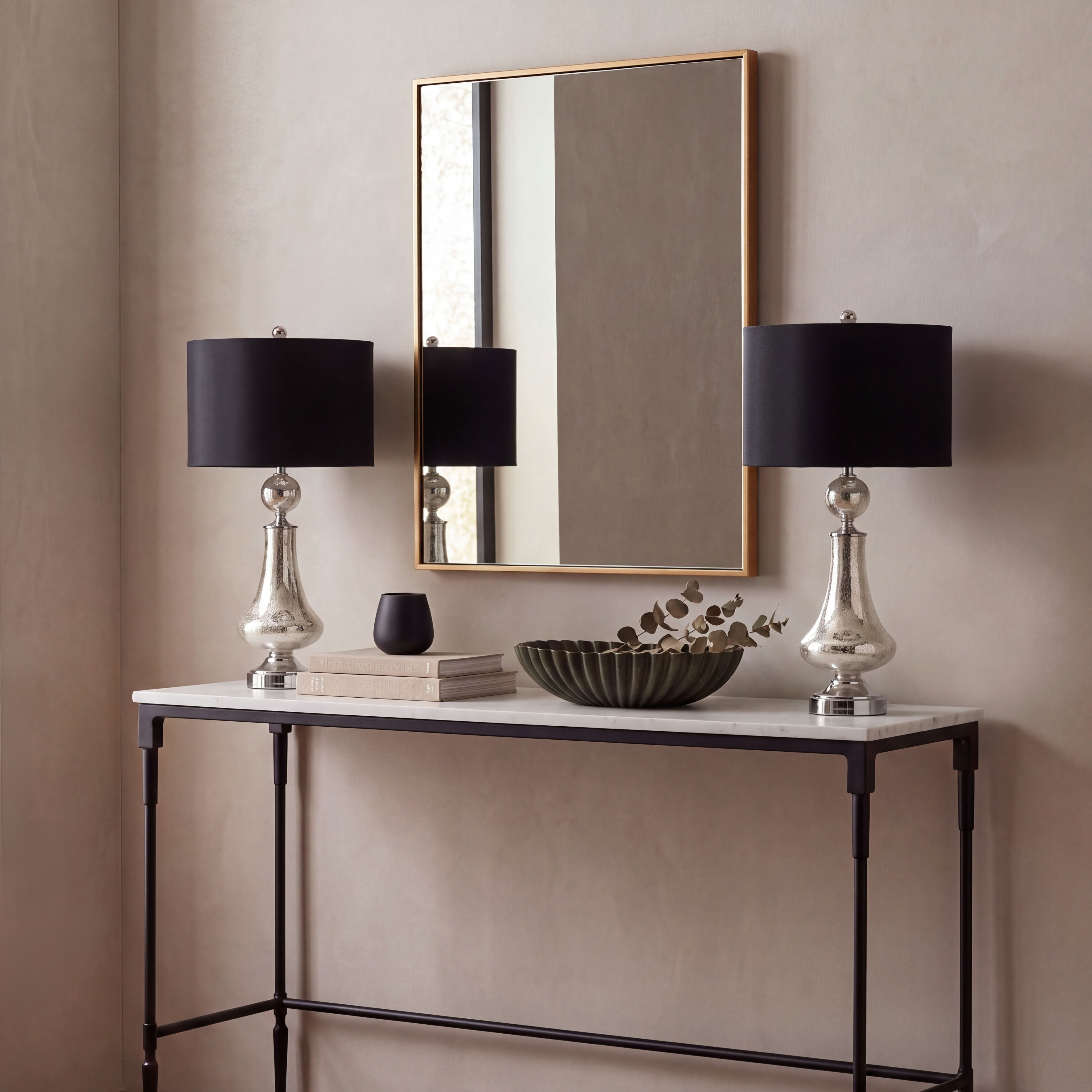 SAFAVIEH Lighting Dinie Glam Glass Table Lamp Set of 2, 25.5-Inch - 12Wx12Dx26H