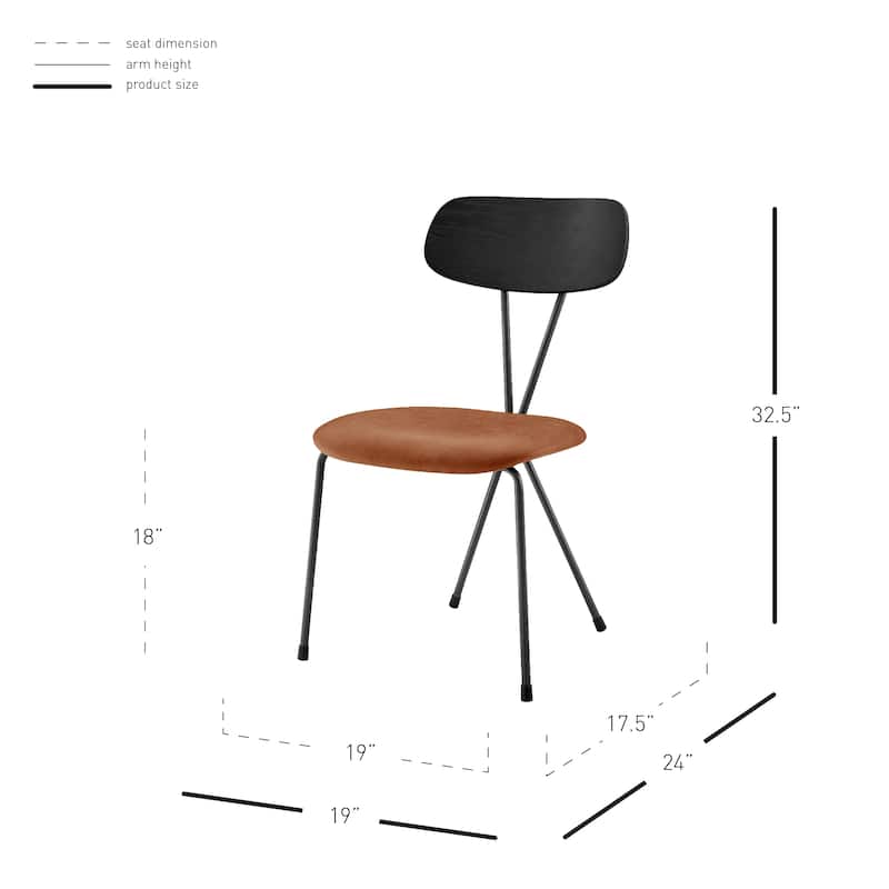 NPD Furniture Elise PU Dining Side Chair (Set of 4)
