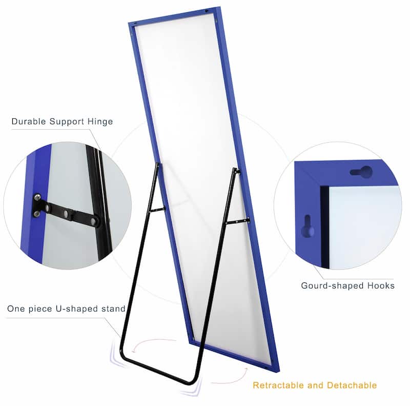 Dovelina Modern Full Length Floor Mirror - Freestanding Vanity Mirror for Bathroom or Living Space