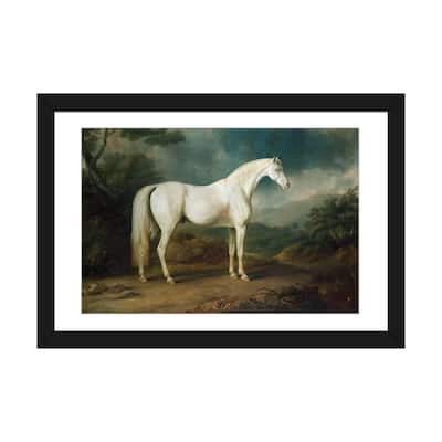 iCanvas "White horse in a wooded landscape, 1791 " by Sawrey Gilpin