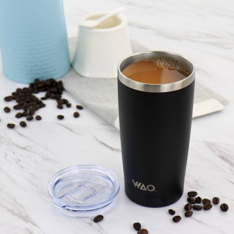 WAO 18oz Thermal Tumbler with Acrylic Lid in Matte Black