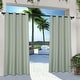 preview thumbnail 88 of 128, ATI Home Indoor/Outdoor Solid Cabana Grommet Top Curtain Panel Pair 54X120 - Seafoam