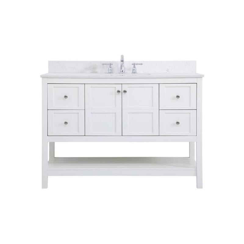 Elegant Lighting VF16448 Theo 48" Free Standing Single Basin Vanity