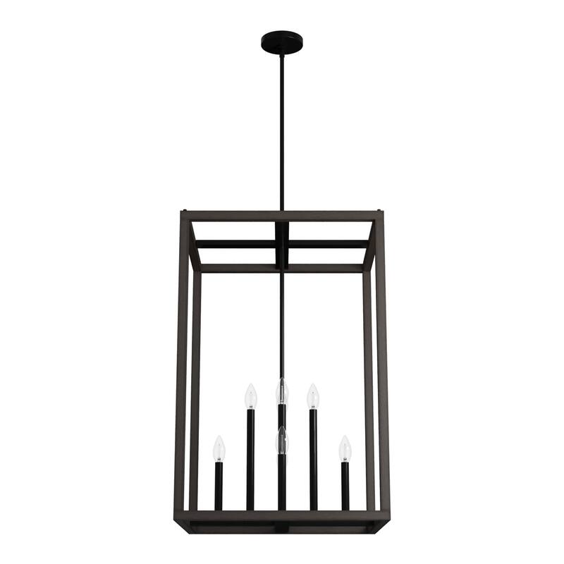 Hunter Squire Manor Pendant - Foyer, Island, Dining Room - Candle, Cage, Modern Farmhouse, Lantern