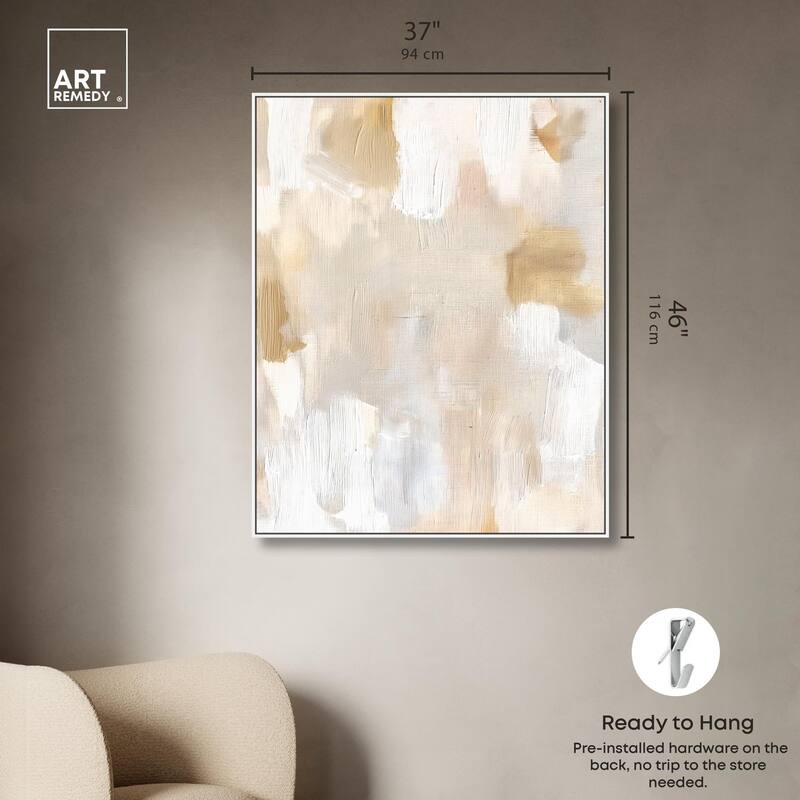 Beige and Cream I Canvas by Art Remedy