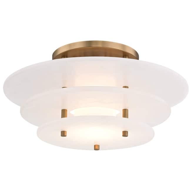 Hudson Valley Lighting Gatsby Single Light 16" Wide Integrated LED - Aged Brass