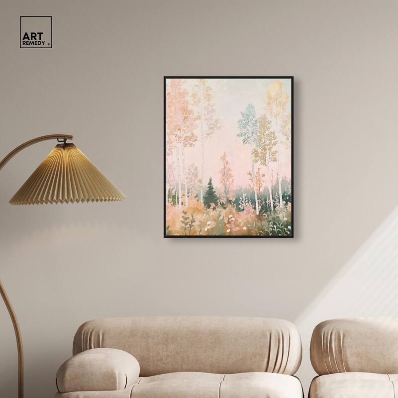 Birch Trees Canvas by Art Remedy