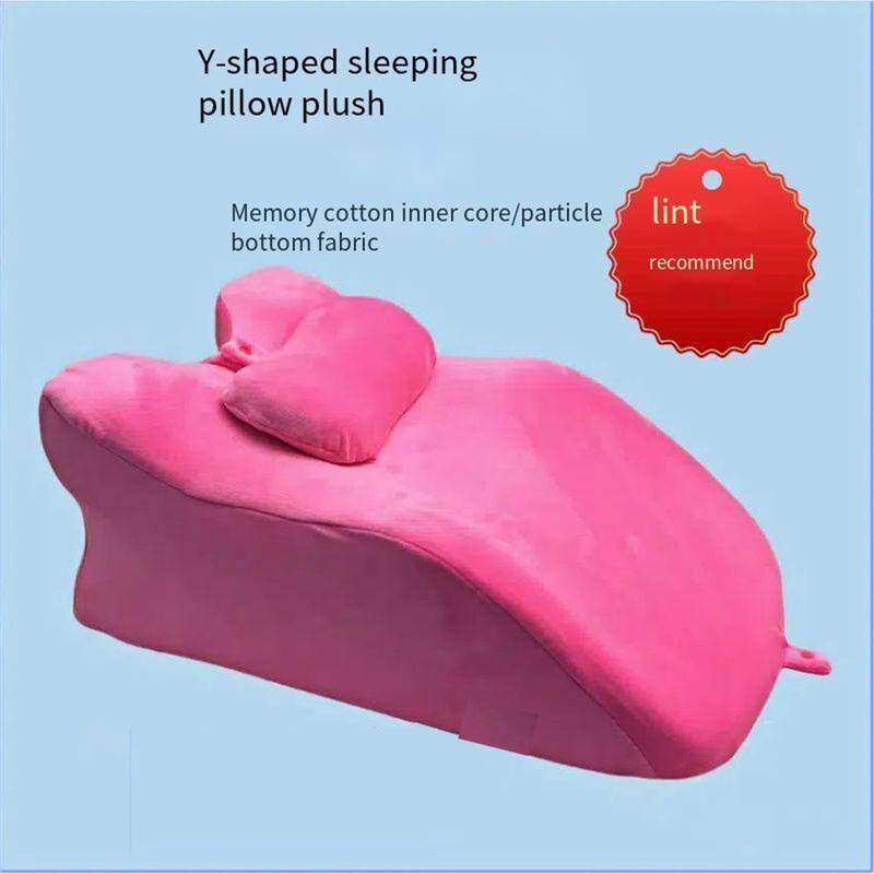 Multifunctional Ergonomic Spinal Posture Support & Multi-Functional Bed Pillow Pink