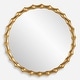 preview thumbnail 1 of 4, Uttermost Nacala Round Gold Mirror - 39.37"W x 39.37"H x 1.69"D