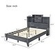 preview thumbnail 12 of 21, Platform Bed, Headboard with USB Charging