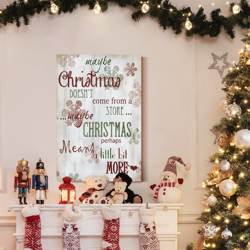 Christmas Means More -Premium Gallery Wrapped Canvas - Ready to Hang