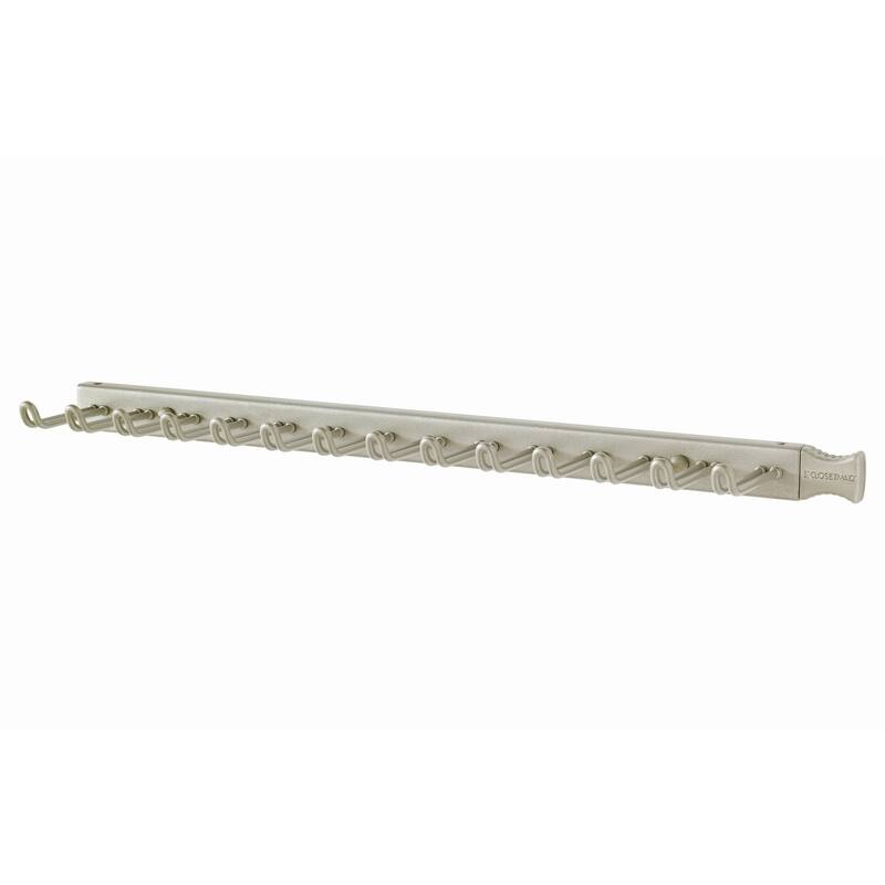 ClosetMaid Sliding 14-Hook Tie & Belt Rack