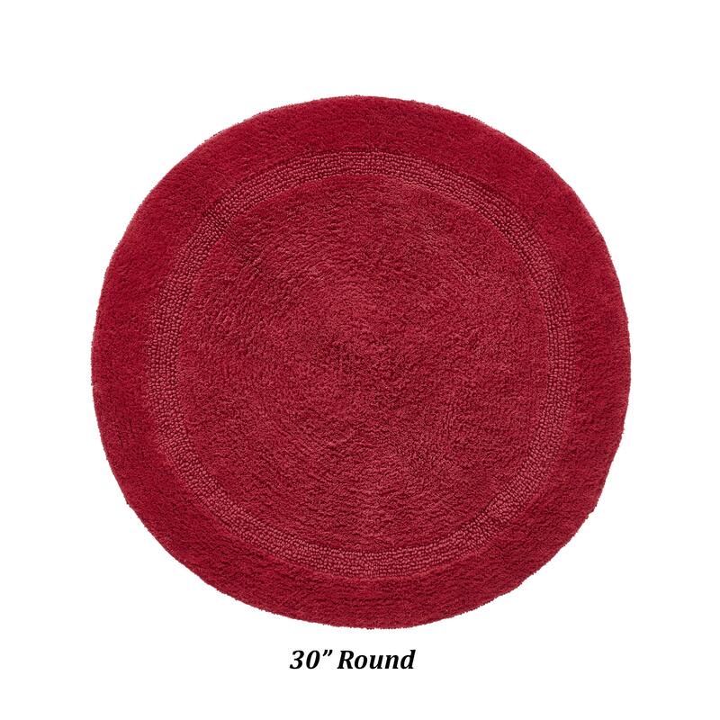 Better Trends Bath Rugs 100% Cotton Reversible Highly Water Absorbent Bathroom Rug for Shower, Sink, Bath Mats - Lux Collection