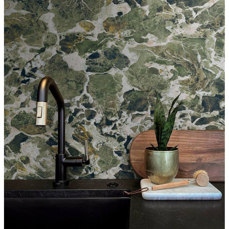 Harry & Grace Faux Stone Marble Peel and Stick Natural Wall Backdrop Panel