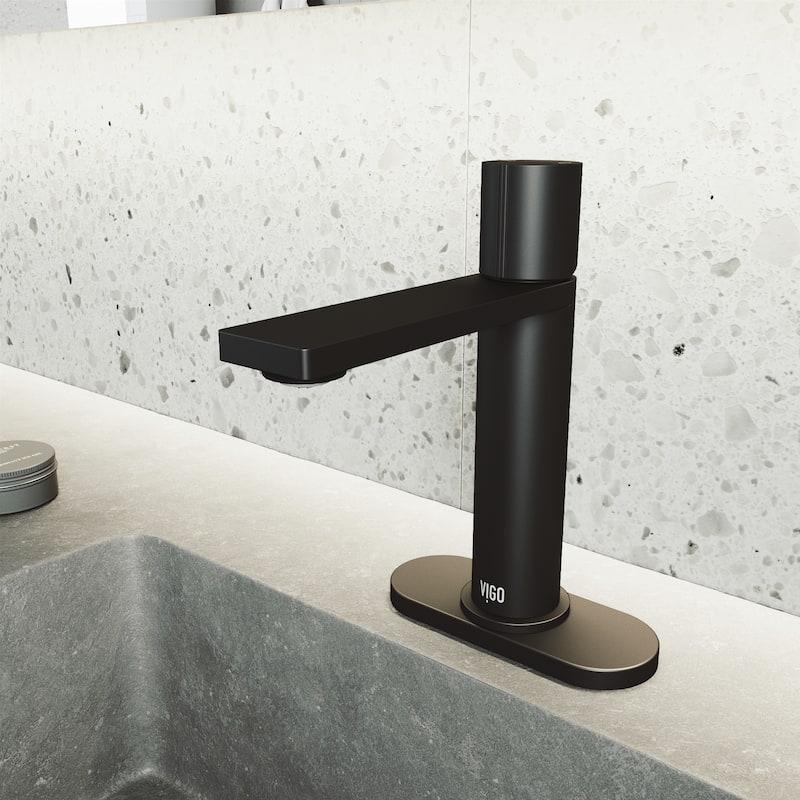 VIGO Halsey 8" H Single Handle Single Hole Bathroom Faucet