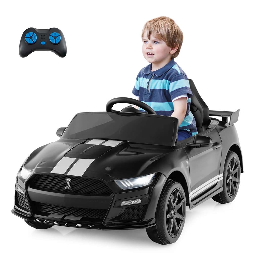 Gymax 12V Kids Ride on Car Licensed Ford Mustang Shelby GT500 w/
