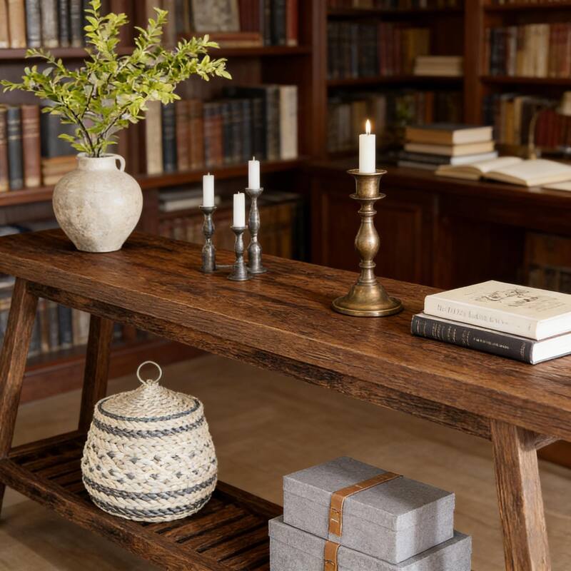 2-Tier Entryway Space-Saving Console Sofa Table