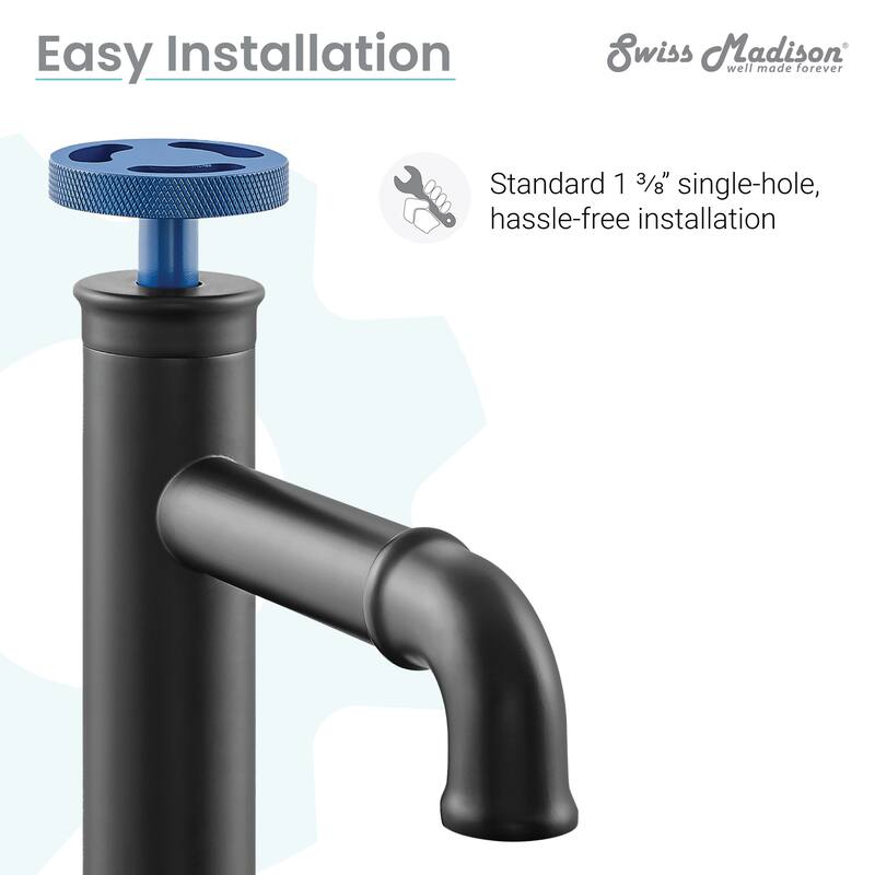Avallon 12 Single Handle, Bathroom Faucet in Matte Black