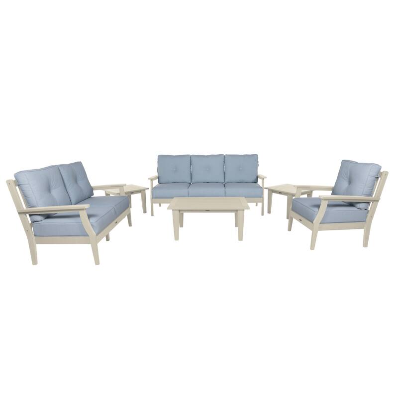 HIGHWOOD Lehigh 6-Piece Grand Deep Seating Set - Bliss Dew