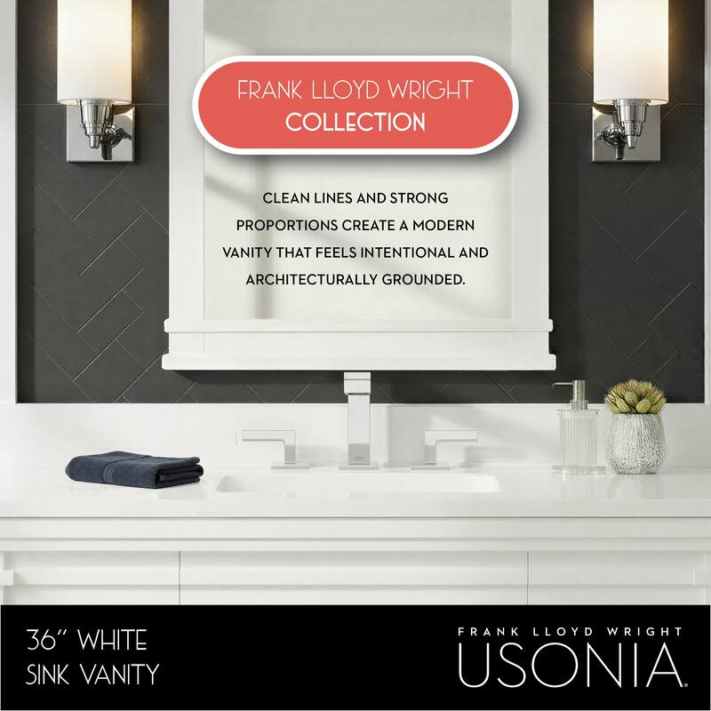 Frank Lloyd Wright USONIA® Harmony 36-inch Wood Sink Vanity