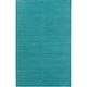 preview thumbnail 46 of 64, Hand Woven Yale Contemporary Solid Braided New Zealand Wool Area Rug Teal - 5' x 8'