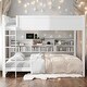 preview thumbnail 2 of 32, Queen over Queen Bunks Platform Bed with Storage Cabinets and USB Ports