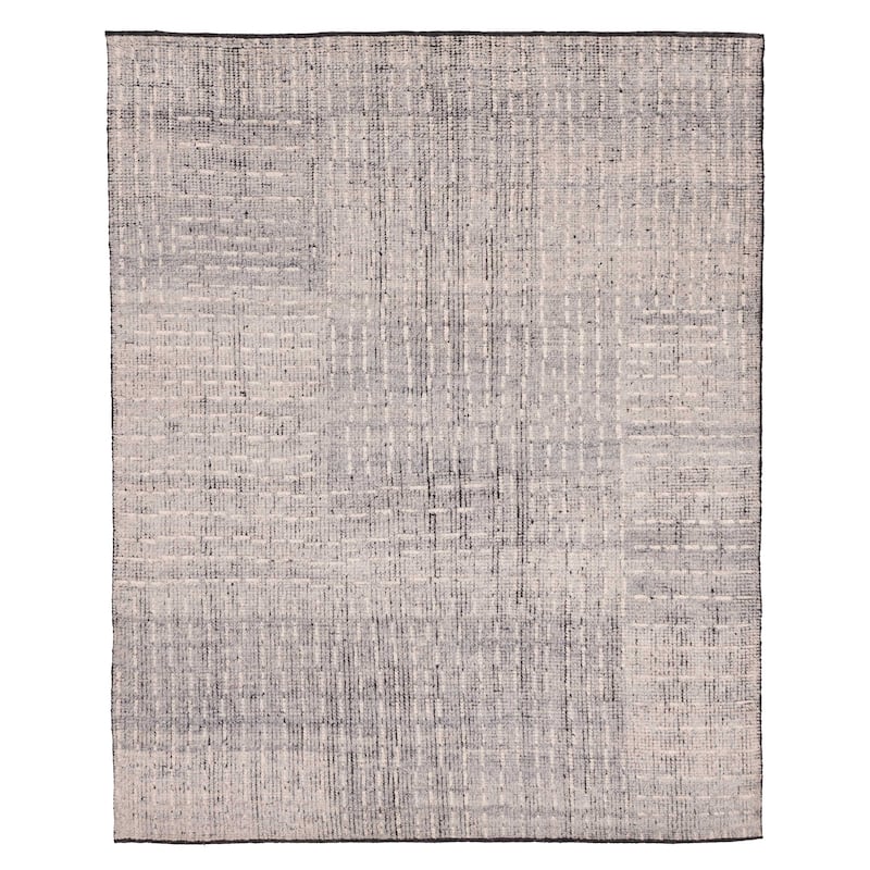 ECARPETGALLERY Hand-knotted Looma Grey Wool Rug - 8'3 x 10'2