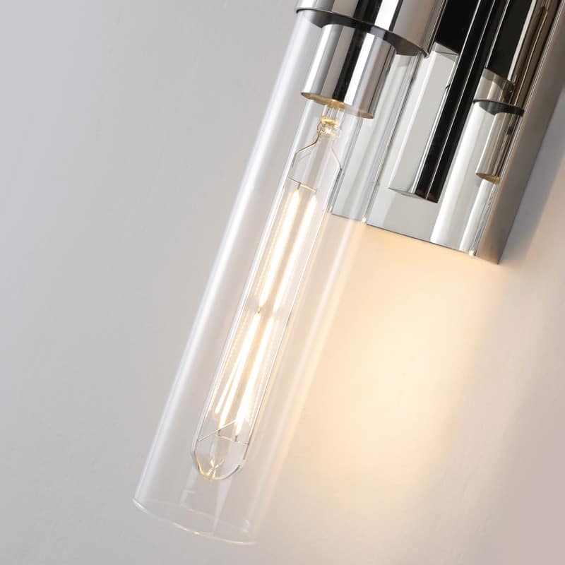 KAYLA Modern Glass Wall Sconces, Indoor Wall Lighting Wall Light Fixtures, Vanity Light with Glass Shade(2-Sets)
