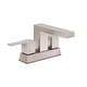 preview thumbnail 1 of 2, Razo Center Set Bathroom Lavatory Faucet in PVD Satin Nickel - Pop Up Drain Included