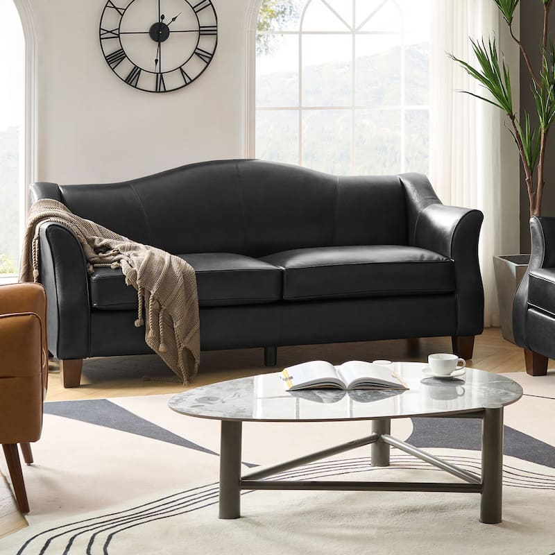 Franco Traditional Genuine Leather Sofa Set of 2 by HULALA HOME