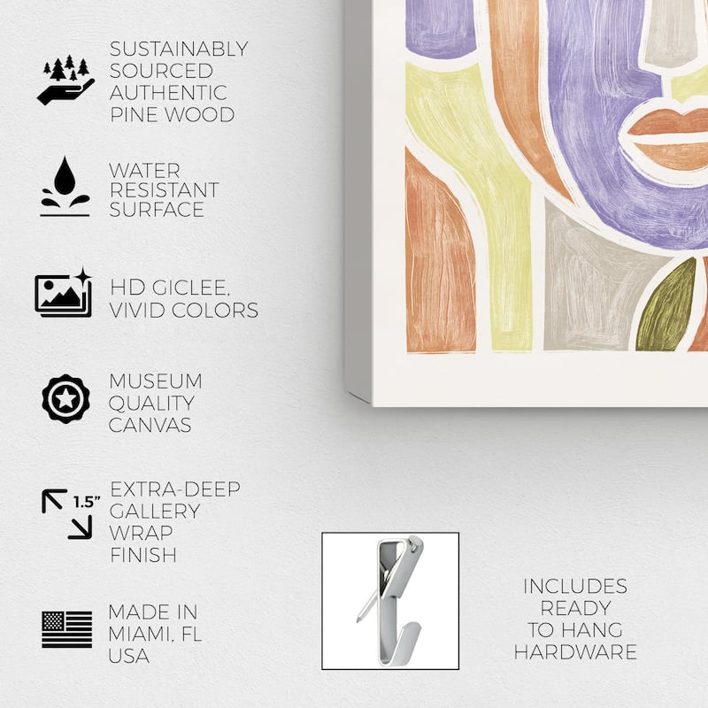 Wynwood Studio Canvas Abstract Beauty in the Flora Purple and Modern & Contemporary Wall Art Canvas Print