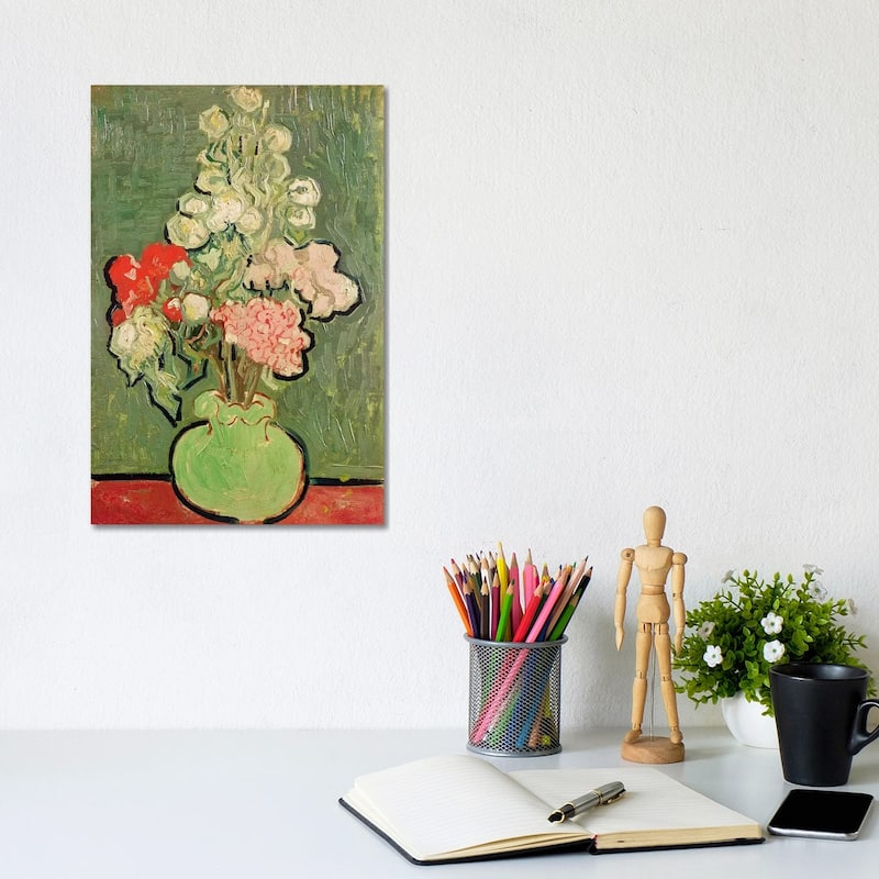 iCanvas "Bouquet of flowers, 1890 " by Vincent van Gogh Canvas Print - 12x8x0.75