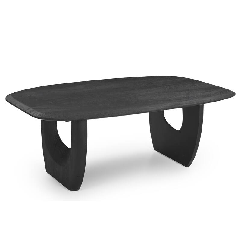 Azura 52 in. Black Wood Coffee Table